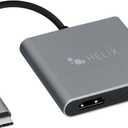 HELIX 4-in-1 USB-C Adapter with Dual HDMI, USB-C, and USB-A 3.0