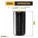 Seentech 233-280 uf/MFD 110-125 VAC 20% CD60 Round Motor Start Capacitor 50/60 Hz AC Electric Universal Fit for Run or Fan Start and Cool or Heat Pump Air Conditioner