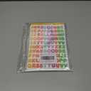 2400 Pieces Small Colorful Vinyl Letter Stickers, 24 Sheets Self Adhesive Mini Alphabet Stickers, 0.5 inch Numbers Letters Labels DIY Crafts Art Making, Used for Cards, Notebook Decor