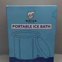 Ice Bath Tub for Athletes with Cover by Brisk Bear - Extra Large Cold Plunge Tub for Recovery - Inflatable Ice Bath Plunge Pool with Digital Timer - Cold Plunge to Soothe Muscles - Black Ice Tub