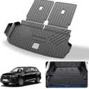 Cargo Mat & Backrest Mats Compatible with 2017-2024 2025 Audi Q7 - TPE All Weather Rear Cargo Liner Rear Trunk Liner Back Seat Cover Protector (2017-2024 Audi Q7)