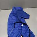 Dog Cold Weather Jumpsuit Coat Outdoor Puffer Jacket Winter Quilted Warm Clothes for Small Medium Large Dogs (Blue, X-Large)