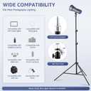 Light Stand Photography, 6.7ft/205cm Adjustable Aluminum Alloy Tripod Stand