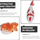 Sewroro 3Pcs Ceramic Ball Fish Tank Float Artificial Aquarium Fishes Aquarium Decor Floating Ornament Ocean Sea Animals for Aquarium Fish Figurines Decors 10x4cm