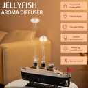 Essential Oil Diffuser, 250ml Ship Modelling Aromatherapy Ship Oil Diffuser Cool Mist Humidifier with Remote Control, Remote 2 Spray Mode Auto Shut-Off, 7 Color LED Light for Home Office(Black)