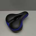 Bike Seat, Most Comfortable Bicycle Seat Dual Shock Absorbing Memory Foam Waterproof Bicycle Saddle Bike Seat Replacement with Refective Tape