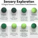 Magnetic Sensory Fidget Balls (8PCS), Weighted Magnet Balls Fidget Toys for Teens Adult ADHD Autism Anxiety, Quiet Stress Relief Office Desk Gadgets, Hand Therapy Sensory Toy Items Gift (Green)