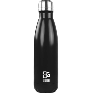 BOGI Insulated Water Bottle, 25oz Stainless Steel Water Bottles, Leak Proof Sports Metal Water Bottles Keep Drink Cold for 24 Hours and Hot for 12 Hours BPA Free kids water bottle for School (Black)