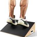 Slant Board, 19.7" Wide Calf Stretcher Slant Board for Calf Stretching, Squats, Knees Over Toes, Weightlifting, and Fitness, 6.5 Height for Deeper Squats & More Muscle Activation