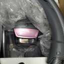 Canister Vacuum Cleaner, 32Kpa 1600W Cyclon Power, Dust Full Indicator, Double HEPA Filters, 3.7Qt Large Capacity, Lightweight Vac for Hard Floors, Carpets, Pet Hair, Pink