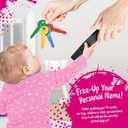 Toddler Play Purse for Kids with Accessories, Toys for Girls with Pretend Makeup, Keys, Smartphone, Dress Up Toy Purse for Toddlers and Kids - Birthday Gift for Little Toddler Girls Ages 3 4 5 6, Pink