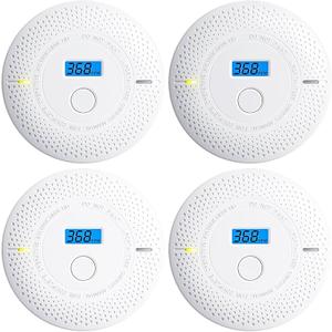 Photoelectric Smoke Alarm Smoke And Carbon Monoxide Detector, Manufacturing Date: 2025/01