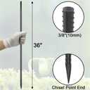 VVOKGO Straight Rebar Stakes 36 Inch Ground Concrete Form Stakes Heavy Duty