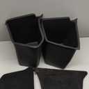 YHTAUTO Trunk Organizer Fit for Tesla Model Y 2020 2021 5-Seater Rear Trunk Storage Bins Side Box with Lids Flocking Waterproof Storage Box, Model Y Accessories 2 Pcs