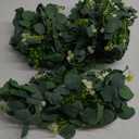 CQURE 4 Pack 5.9Ft Eucalyptus Garland,Artificial Eucalyptus Flowers Leaves Table Greenery Garland Wreath Vines for Wedding Party Table Fireplace Bedroom Wall Room Decor (23.6 Ft)