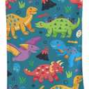 COMFAR Dinosaur Beach Towels for Boys Kids Beach Towels Bulk Toddler for Travel Pool Personalized Microfiber Oversized Quick Dry Pool Towel 30"x 60", Large