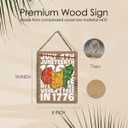 Juneteenth Independence Day Decorations Outdoor Freedom Day Hanging Door Decor African American Black History Festival Celebration Sign 8 x 10 inches