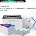 923 XL High Yield Ink Cartridges Combo Pack Replacement for HP 923 / 923e XL Ink Cartridges Work with for HP OfficeJet Pro 8120/8123/8130/8133 Printer (4 Pack BK/C/Y/M)