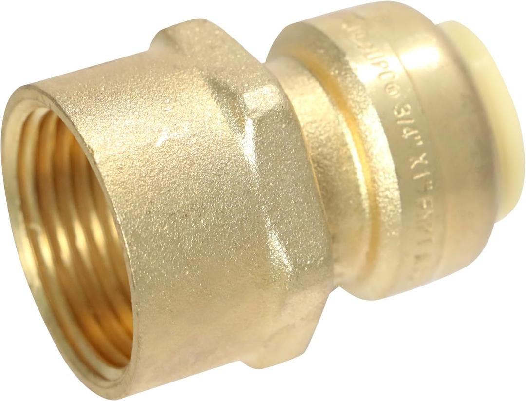 XFITTING Push Fit 3/4 Inch x 1 Inch Female Adapter, 28-3-7=2XX, 2 Pieces, Push Fit 3/4"x1" FNPT