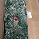 2 Pack 4FT Small Mini Pre-Lit Christmas Trees Potted Artificial with 160 Lush Branch Tips 100 LED Warm Lights, Pine Cones and Berries for Holiday Xmas Gift Home Decor, 8-Mode Timer Battery Box