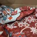 BLEUM CADE 8' x 10' Red Boho Washable Rugs for Living Room