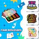 200PCS Motivational Stickers, Inspirational Positive Affirmation Stickers for Teens Adults Students Vinyl Decals for Water Bottles Laptop Vision Board Supplies