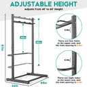 EVERHANGER Freestanding Bike Rack, Vertical Bike Rack Stand for Garage, Bicycle Storage Organizer, Holds Up to 4 Bikes