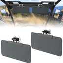 2Pcs UTV Magnetic Sun Visor, Golf Cart Sun Visor for Ehicles with Pro-Fit Bar or Metal Roof and Crossbars, Compatible with Ranger Defender Uforce 1000 EZGO
