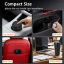 2 x Car Trash Can Bin with Lid - Mini Car Garbage Can Cup Holder-Black Small Leakproof Vehicle Trash Bin-Automotive Organizers and Storage for Back Seat Door SUV Accessories