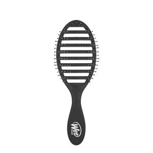 Wet Brush Speed Dry Hair Brush, Black, Vented Design & Soft HeatFlex Bristles, Blow Dry Safe, Ergonomic Handle Manages Tangles & Uncontrollable Strands, Pain-Free Hair Accessories (1 Count (Pack of 1))