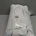 NICETOWN 100% Blackout Window Curtain Panels, Cold and Full Light Blocking Drapes with Black Liner for Nursery, 84 inches Drop Thermal Insulated Draperies (White, 2 Pieces, 52 Wide Each Panel)