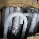 50 Pack Wedding Clear Umbrella Bulk for Rain, Transparent POE Auto Open,Large Windproof Stick Umbrellas with White J-Hook Handle for Guests, Wedding Bride Groom Photography, Prom, Graduation, Golf, Parties, Transparent Umbrella.