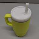 Infantino My 1st Tumbler, Silicone Sippy Cup with Straw & Handle, Spill-Resistant Baby Cup for On-the-Go, BPA-Free Transition Bottle, Citrus (9 Ounces)