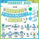 2 x Breling 45 Pcs Pharmacy Technician Day Decorations Including Banner Hanging Swirls Wall Decor Holiday Celebrating Events for Festival Supplies