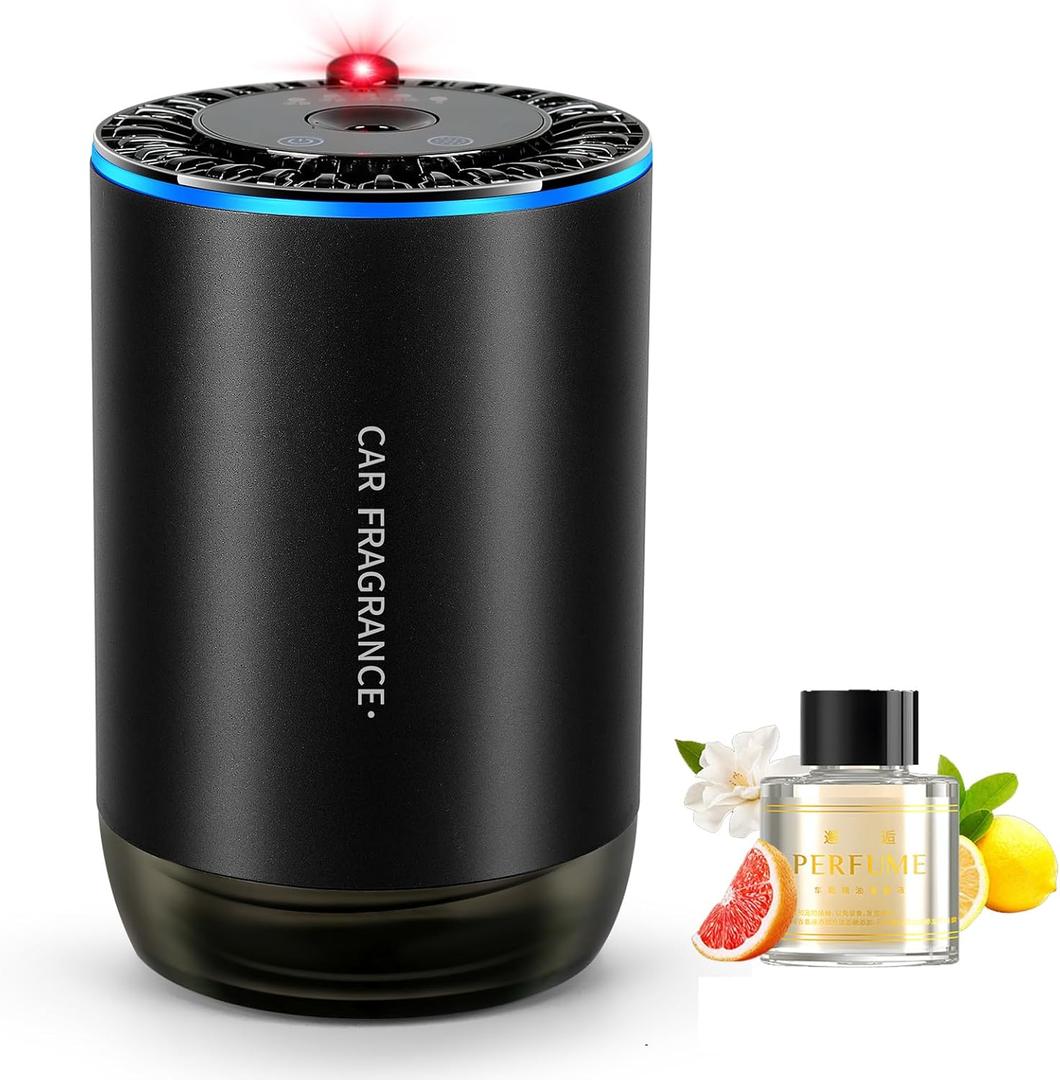 Kwak's Car Air Freshener Diffuser,Smart Rechargeable Aromatherapy Essential Oil Diffuser with Starry Sky Projection,Mini Portable Suitable for Car, Home and Office