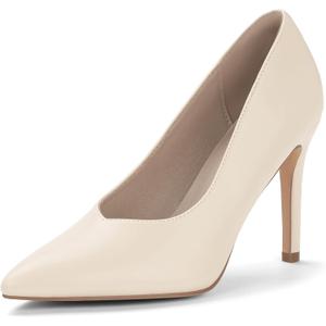 IDIFU IN4 High Heels Closed Toe Heels Women's Pumps Stiletto Pointed Toe Dress Shoes for Women Wedding Prom Bridal Work Office Business Prom Bride Trendy Dressy Sexy Comfortable Pumps Shoes (5)