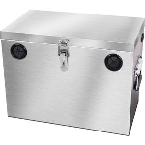 Lockable Car/RV/Marine Battery Box, Adjustable Stainless Steel Battery Relocation Kit for Trailer, Boat, Trolling Motor, Kayak (Group 24-31)
