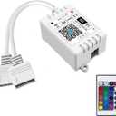 iNextStation Smart RGB WiFi LED Controller 4-Pin Output Compatible with Alexa/Google Home Assistant/IFTTT Android/iOS for SMD 3535 5050 2835 Color Changing LED Strip Lights (2-Port)