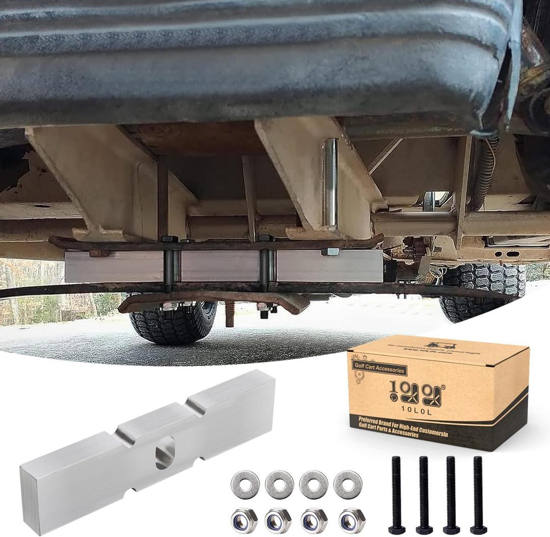 10L0L Golf Cart Low Pro Front End Lift Block,1 inch Lift Kit for Club Car DS Gas & Electric