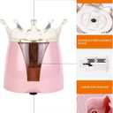 Automatic Electric Pencil Sharpener 2AA Battery, Ideal for No.2 and Colored Pencils Perfect for School, Home, Office, and Classroom Use Crown Design (Pink)