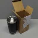 SILICANICE 20oz Hygienic Insulated Tumbler — 100% Leakproof Lid with Removable Spout & Straw, Reinforced Vacuum-Protection Base, Cup Holder Friendly, for Iced Coffee, Smoothie/Water on the Go - Black