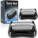 FAMELEC 2 Pcs 32B 21B Head Shaver for Braun Series 3 Replacement Head, Foil & Cutter for Braun S3 Replacement Head 310s 3010s 3040s 3050cc 3090CC, Compatible with Braun S3 Electric Shaver for Men