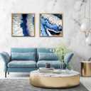 Pixy Canvas Floater Frame 20x20 for 1-1/2 (1.5) inch Deep Canvas Paintings/Canvas Prints/Wood Canvas Panels/Wall Art/Wall Decor/Home Decor/Artwork (Brass Gold, 20 x 20 inch, Square)