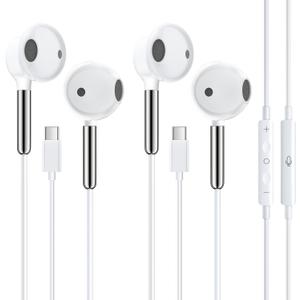 USB C Headphones Wired Earbuds for iPhone 17/16 Earphones Wired Type C, with Mic & Control, USBC Ear Buds for iPhone Air 17 16 Pro Max,16e,15, iPad Pro, Galaxy, Pixel 2-Pack