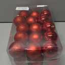 30ct Christmas Ball Ornaments, 2.36" Shatterproof Christmas Tree Decorations, Perfect Hanging Ball for Indoor/Outdoor Holiday Party Decor (Red)
