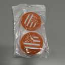 2 x 4 Pack Car Cup Coasters, Universal American Flag Non-Slip Silicone Cup Holder Inserts, Car Interior Accessories, Orange