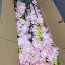 Artificial Pink Cherry Blossom Tree 7ft(84in) Faux Floor Green Plant for Indoor Decor Natural Potted Tree Realistic Cherry Flowers Wood Trunk for Home Living Room,Office Perfect Housewarming Gift
