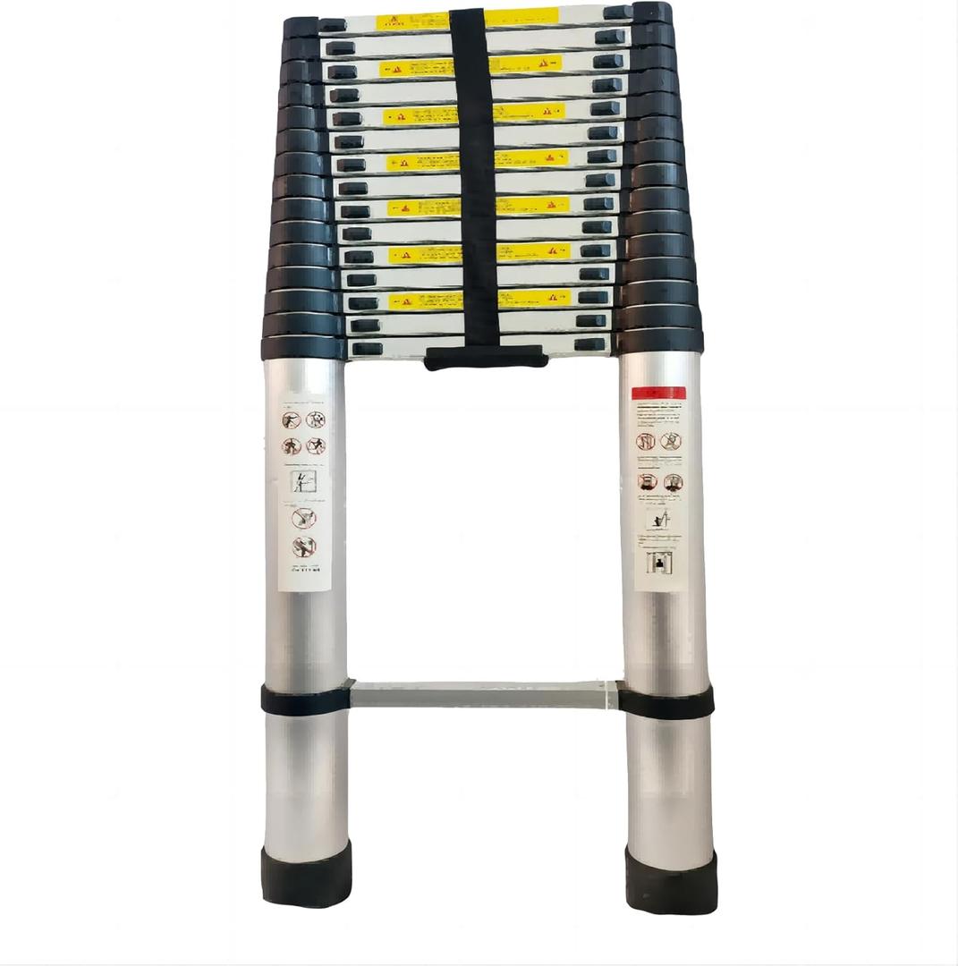 23FT Telescoping Ladder, Aluminum Telescopic Extension Extendable Ladder,Slow Down Design Multi-Purpose Ladder for Household Daily or Hobbies,Flexible Expansion,Extended Height