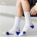 4Pairs Basketball Socks Cushion Athletic Crew Thick Performance Sport Soccer Towel Socks 7-12