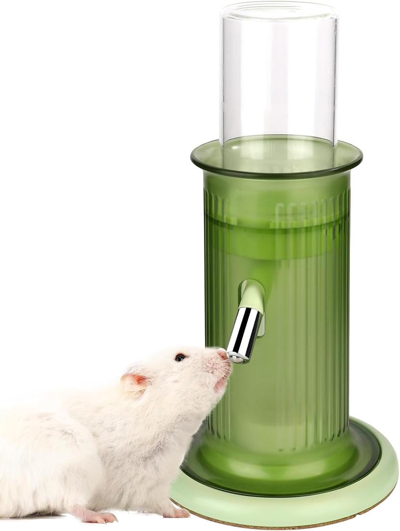 Mini&moe Hamster Water Bottle No Drip  4 oz Guinea Pig Water Bottle for Glass Tank with Stand Leak Proof Small Animal Water Dispenser for Gerbil Chinchilla Ferret Squirrel Hedgehog